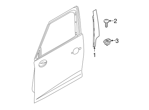 Cooper Paceman EXTERIOR TRIM - DOOR