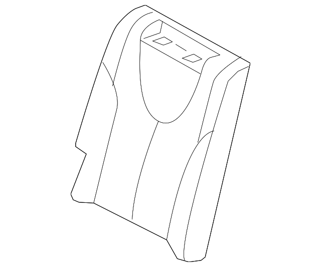 71077-06390-B1 Деталь SEAT BACK COVER, RIGHT