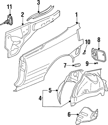 Cabrio QUARTER PANEL & COMPONENTS