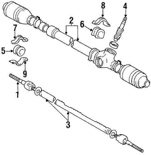 Tercel STEERING GEAR