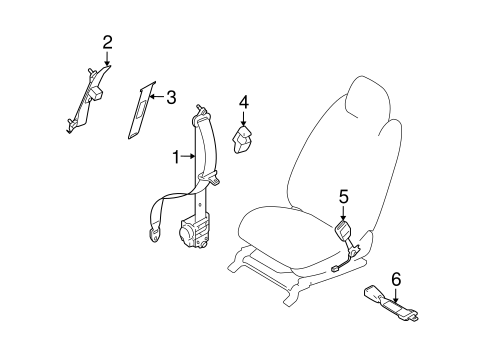 CX-9 FRONT SEAT BELTS