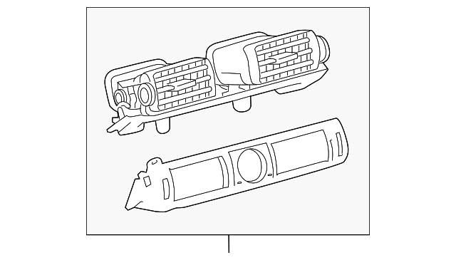 55670-24070-C0 CENTER GRILLE