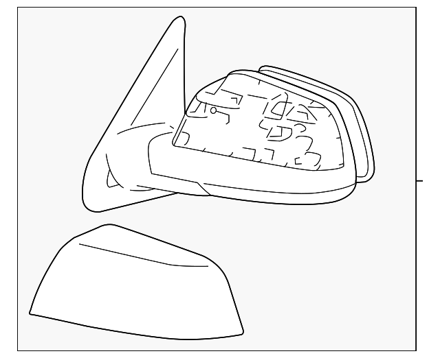 87910-0C430 Деталь MIRROR ASSY, RIGHT