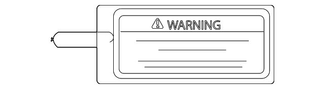 56972-3E000 Деталь AIR BAG LABEL