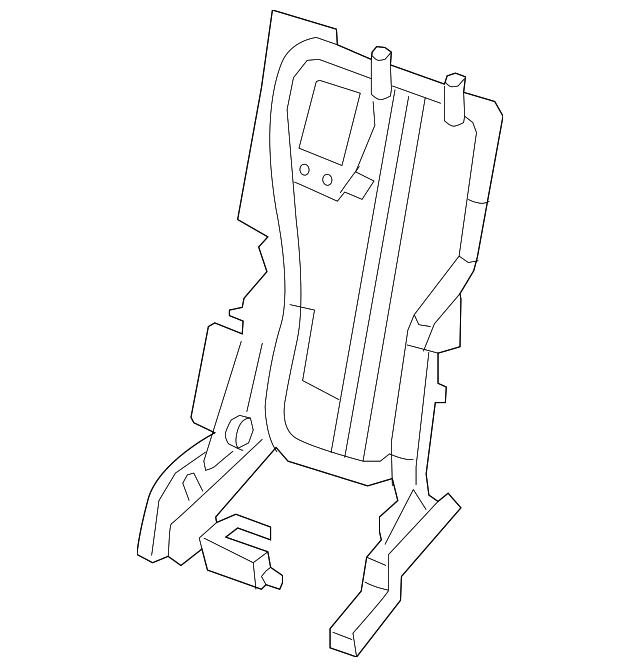 89601ZQ30A Деталь SEAT BACK FRAME, RIGHT