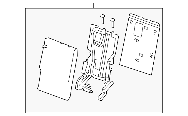 89600ZQ10B Деталь SEAT BACK ASSY, RIGHT