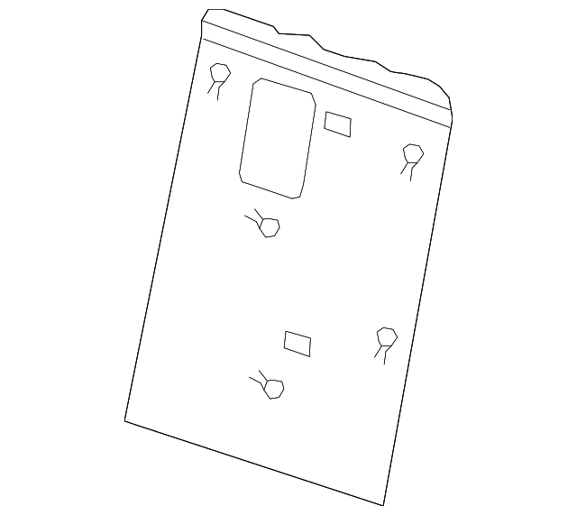 89605ZQ30A Деталь BACK PANEL, RIGHT