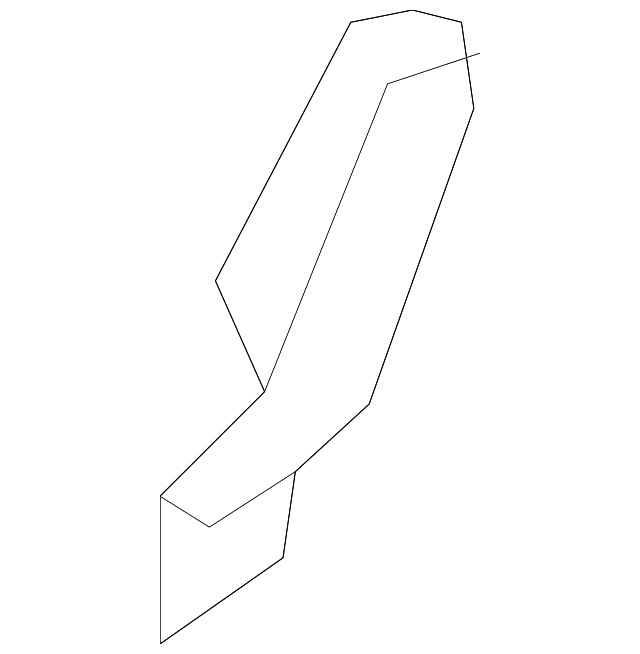89616ZQ10B Деталь HINGE COVER, RIGHT