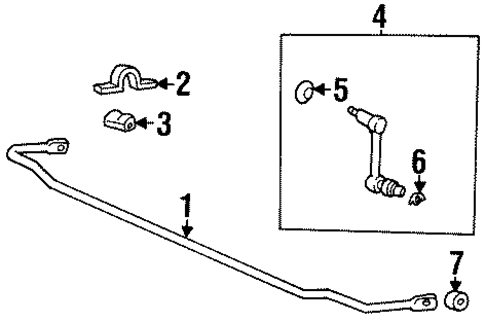 Tiburon STABILIZER BAR & COMPONENTS