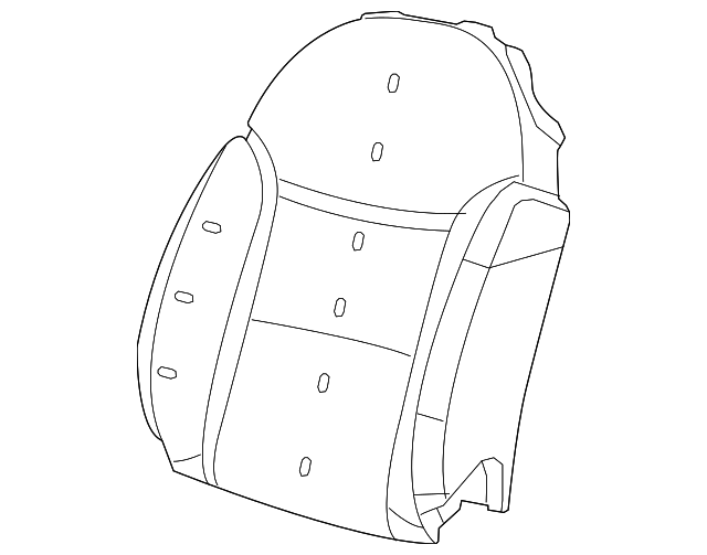1VC62JW4AA Деталь SEAT BACK COVER, RIGHT