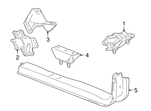 Excursion ENGINE & TRANS MOUNTING