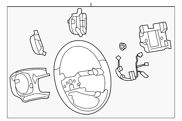 25870761 Деталь STEERING WHEEL