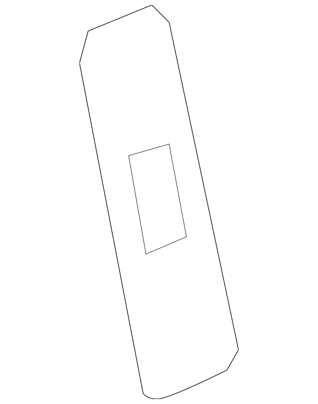 85827-3E210FC SEAT BELT GUIDE, LEFT