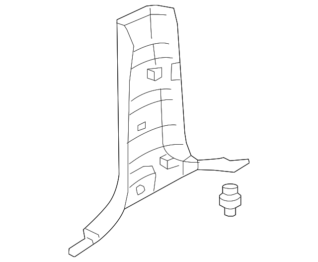85830-3E000FC LWR CTR PLR TRIM, LEFT