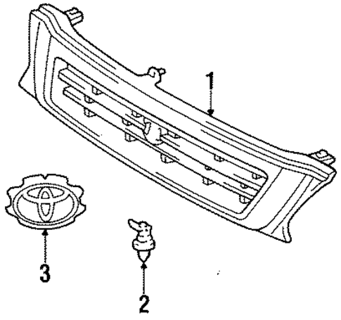 Tercel GRILLE & COMPONENTS