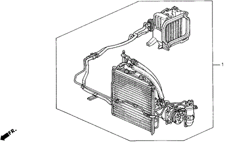 BODY / AIR CONDITIONING/KIT for 1993 Honda DEL SOL #1