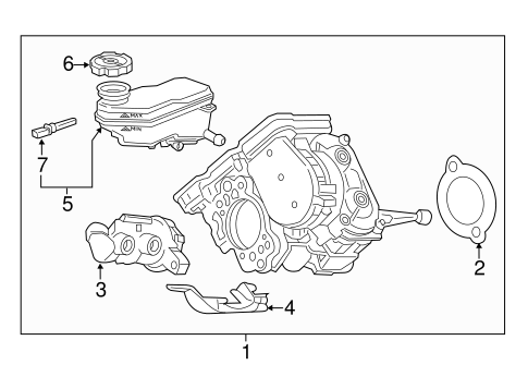 Volt MASTER CYLINDER - COMPONENTS ON DASH PANEL