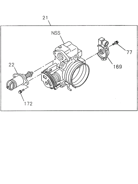 ENGINE/THROTTLE BODY (2) for 1997 Honda PASSPORT #1