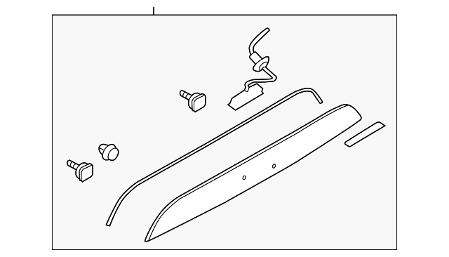SU003-03096 Деталь TRUNK LID TRIM
