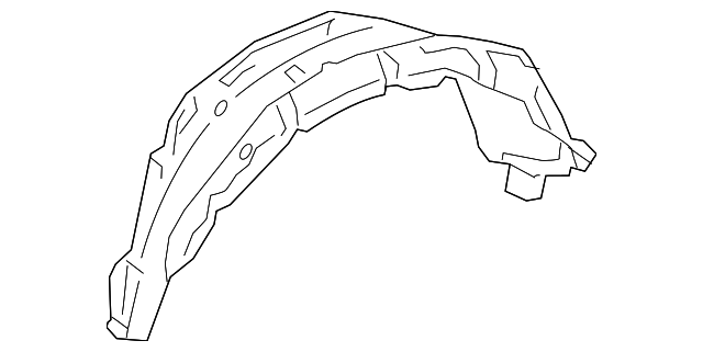 65638-42010 Деталь WHEELHOUSE LINER, LEFT