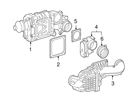 C230 SUPERCHARGER & COMPONENTS
