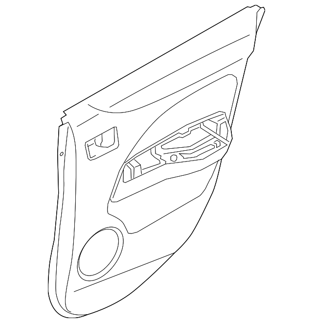 7222A953XA Деталь DOOR TRIM PANEL, LEFT