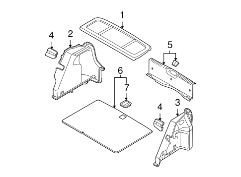 Accent INTERIOR TRIM - REAR BODY