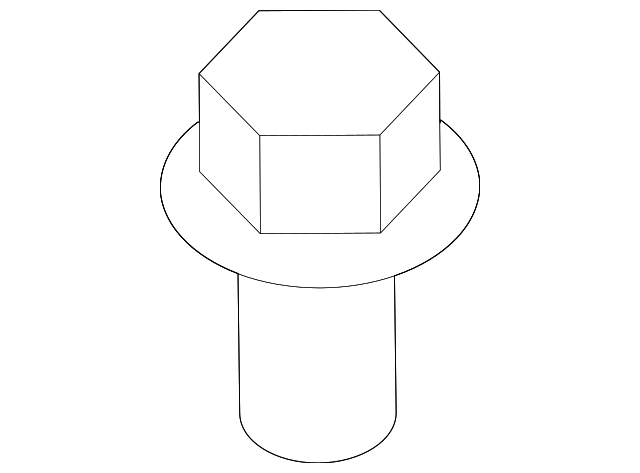 -N606687-S309 UPPER BRACKET BOLT, LEFT