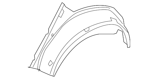 212-637-00-76 Деталь OUTER WHEELHOUSE, RIGHT