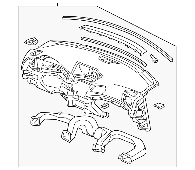 77100-TX6-A01ZA Деталь PANEL ASSY., INSTRUMENT *NH690L* (PREMIU