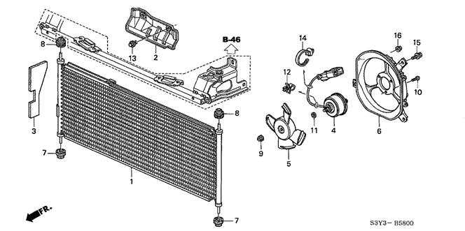 BODY / AIR CONDITIONING/AIR CONDITIONER (CONDENSER) for 2002 Honda INSIGHT #1
