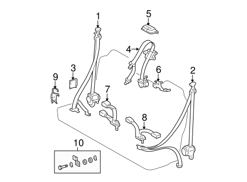 Tundra REAR SEAT BELTS 2