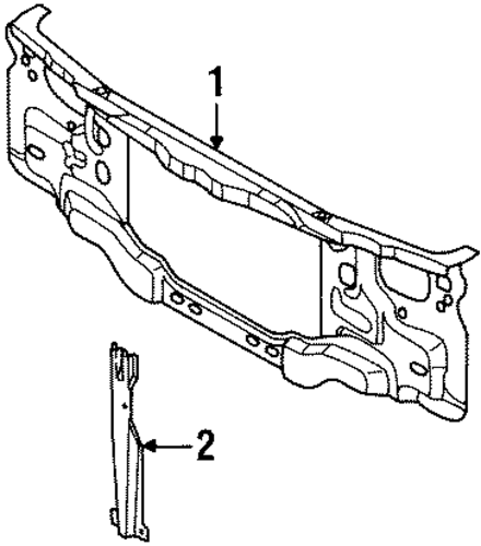 Axiom RADIATOR SUPPORT