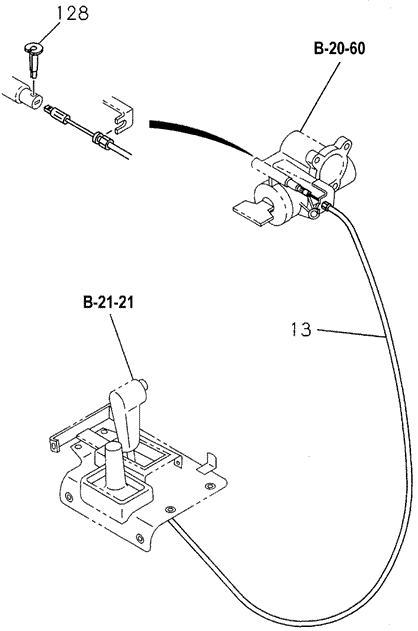 TRANSMISSION - AUTOMATIC/AT CONTROL LINK CABLE for 1995 Honda PASSPORT #1