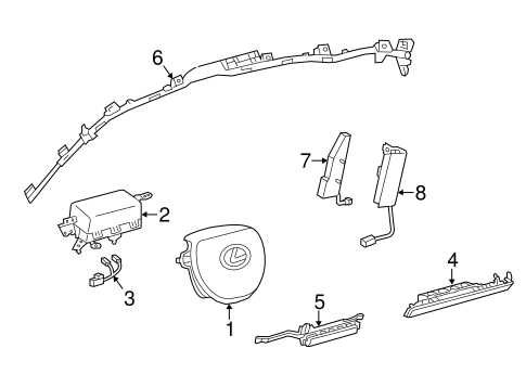 ES350 AIR BAG COMPONENTS