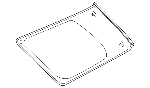 25852548 Деталь QUARTER GLASS, RIGHT