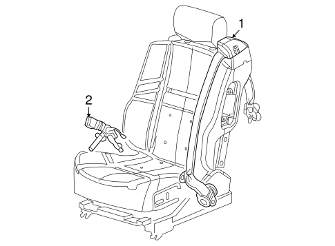 CTS FRONT SEAT BELTS
