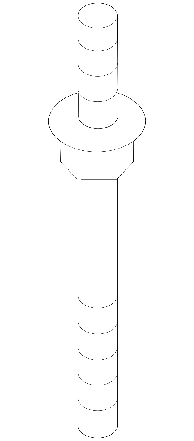 4627457L00 Деталь SUSP CROSSMEMBER STUD