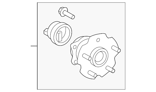 42450-02150 Деталь HUB & BEARING, LEFT