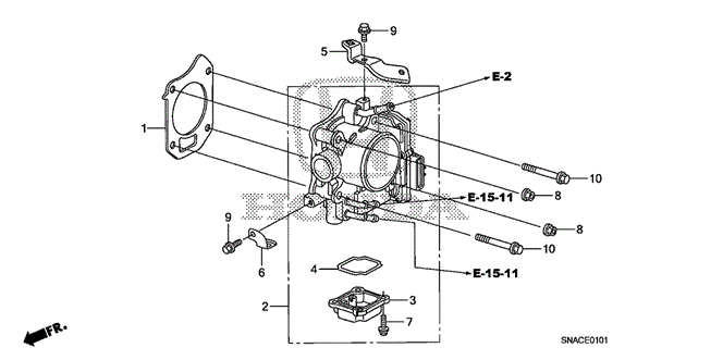 CIVIC SEDAN THROTTLE BODY (2.0L)