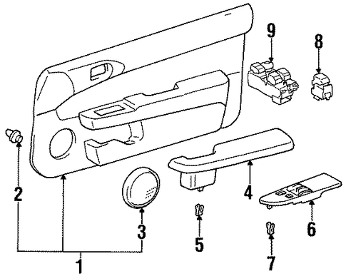 Paseo INTERIOR TRIM - DOOR 2