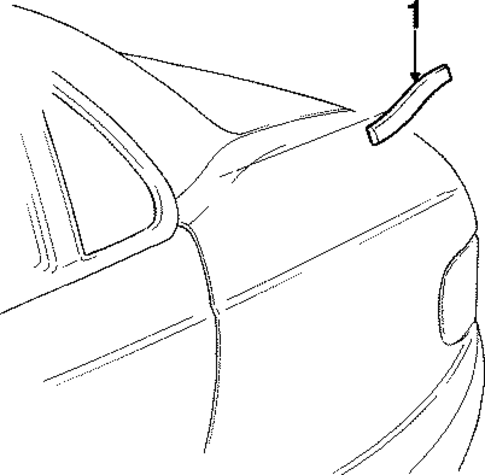 Catera EXTERIOR TRIM - QUARTER PANEL