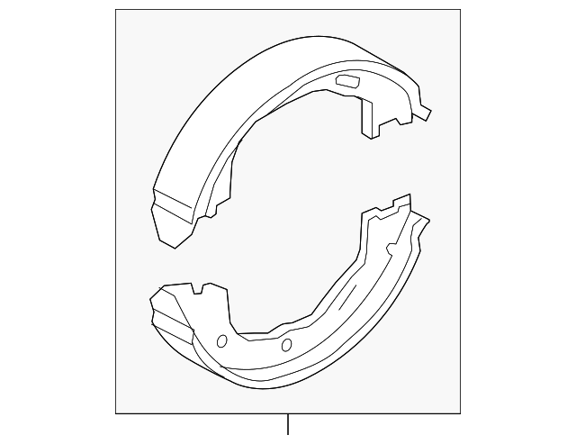 6W1Z-2N712-A PARK BRAKE SHOES