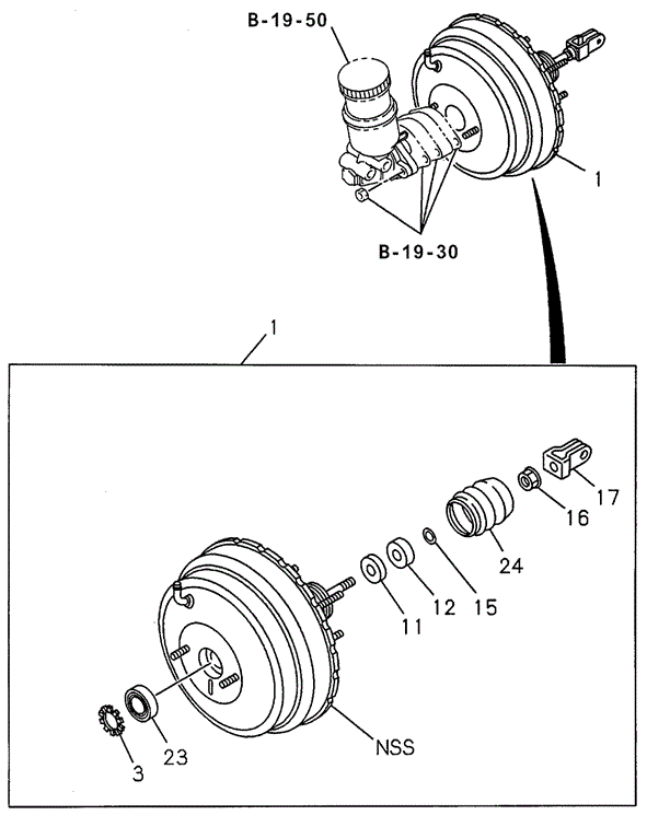 CHASSIS/MASTER POWER for 1999 Honda PASSPORT #1