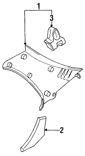 Protege INTERIOR TRIM - QUARTER PANELS
