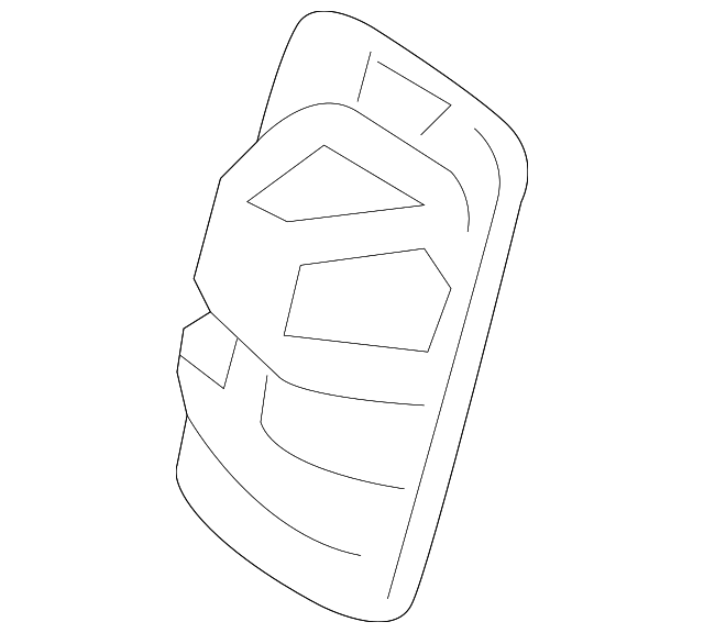 166-868-06-39-8N84 Деталь SEAT BACK PANEL CAP