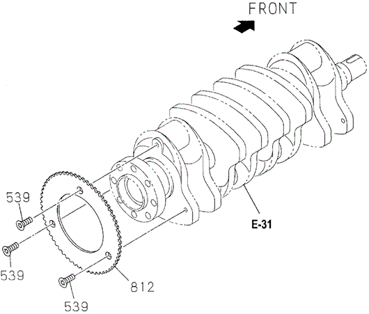 ENGINE/CRANKSHAFT ROTOR for 1996 Honda PASSPORT #1