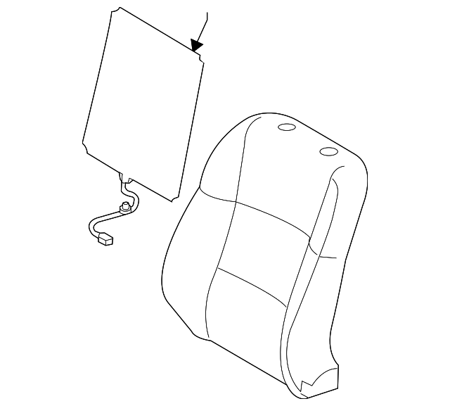 71073-30F90-B5 Деталь SEAT BACK COVER