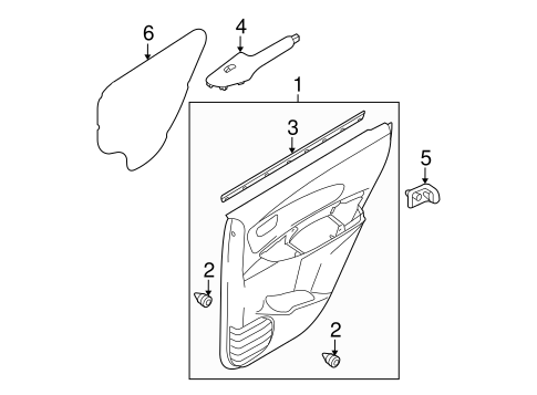 Sportage INTERIOR TRIM - REAR DOOR