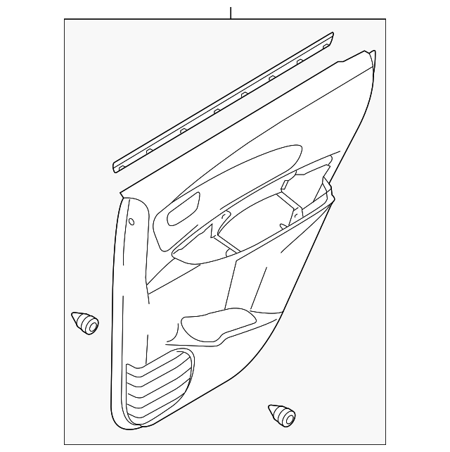 83301-1F000V10 Деталь DOOR TRIM PANEL, LEFT